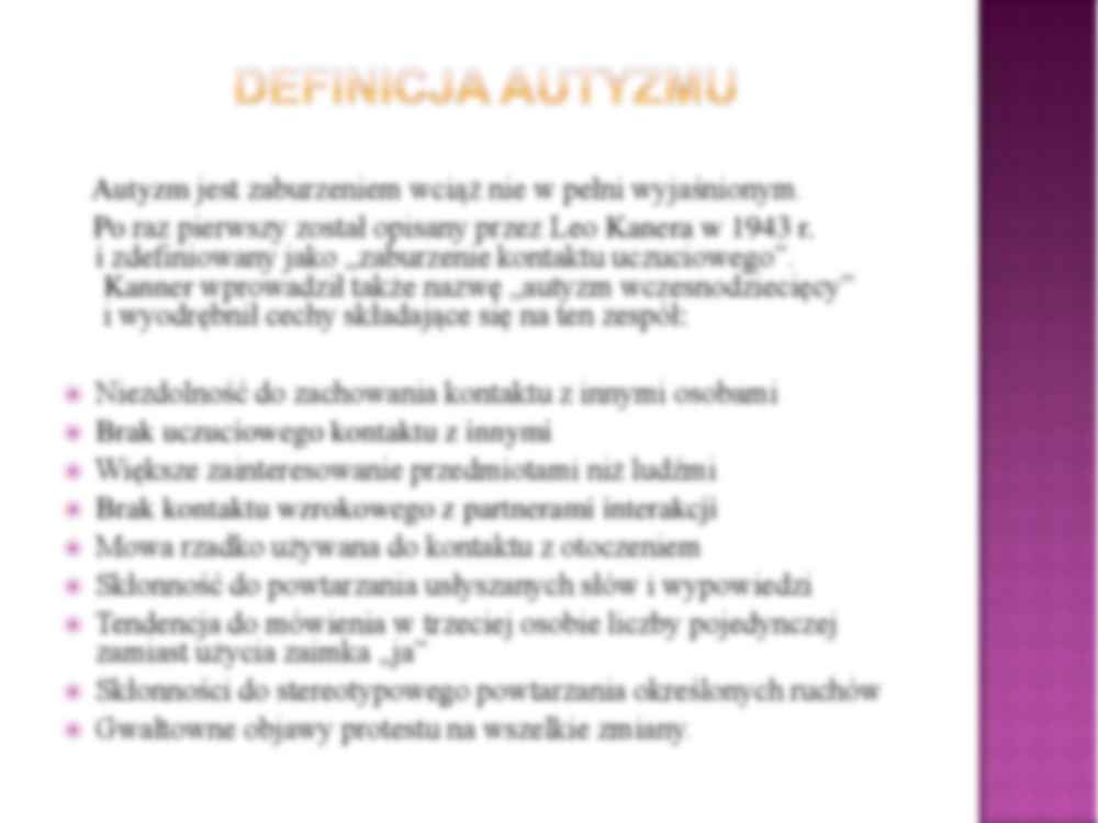 Farmakologia - zaburzenie autyzmu - strona 2