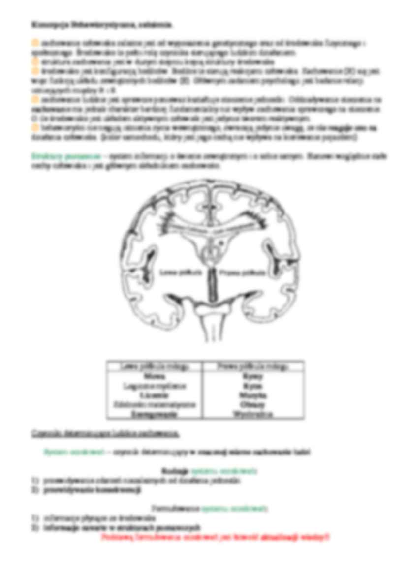 Psychologiczne koncepcje człowieka -  Behawiorystyczna - strona 2