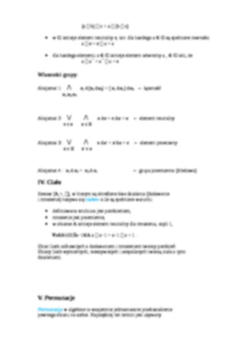 Dodawanie modulo, permutacje - grupy - strona 2