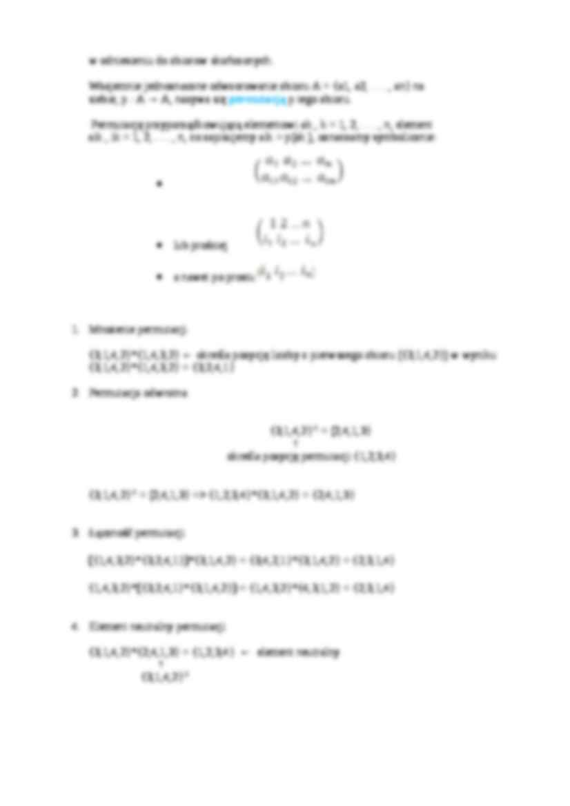 Dodawanie modulo, permutacje - grupy - strona 3