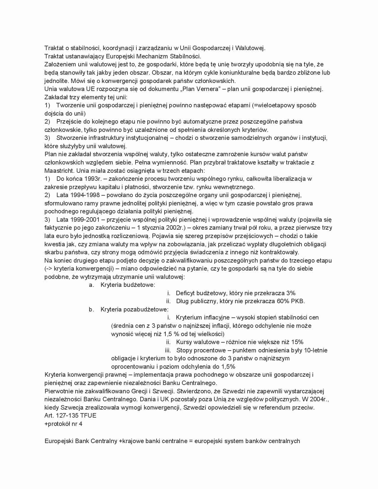 Prawo Unii Europejskiej - notatki 5 - strona 1