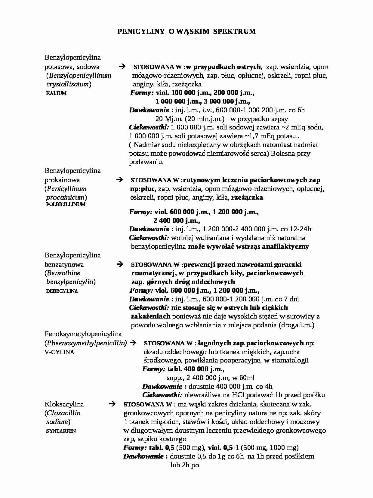 Antybiotyki kompendium - strona 1