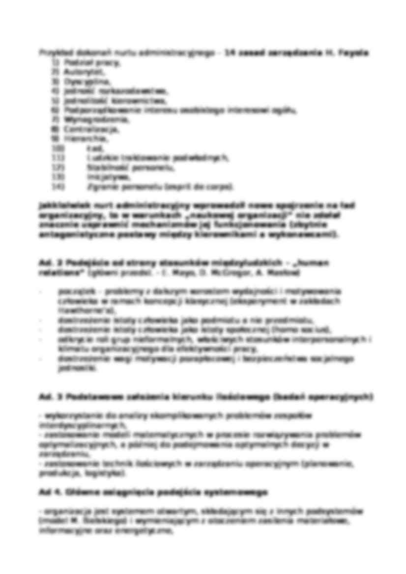 Kierunki rozwoju nauki o organizacji - strona 2