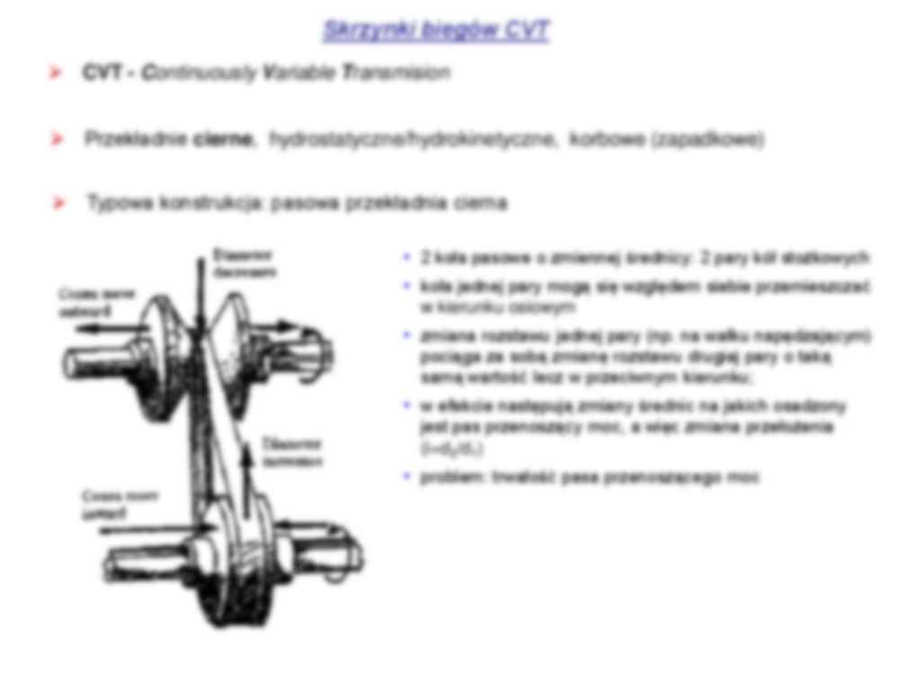 Skrzynki biegów - CVT - strona 2