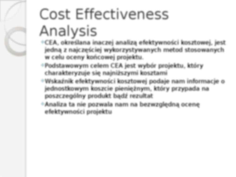 Analiza kosztów i efektywności 0 CEA - strona 2
