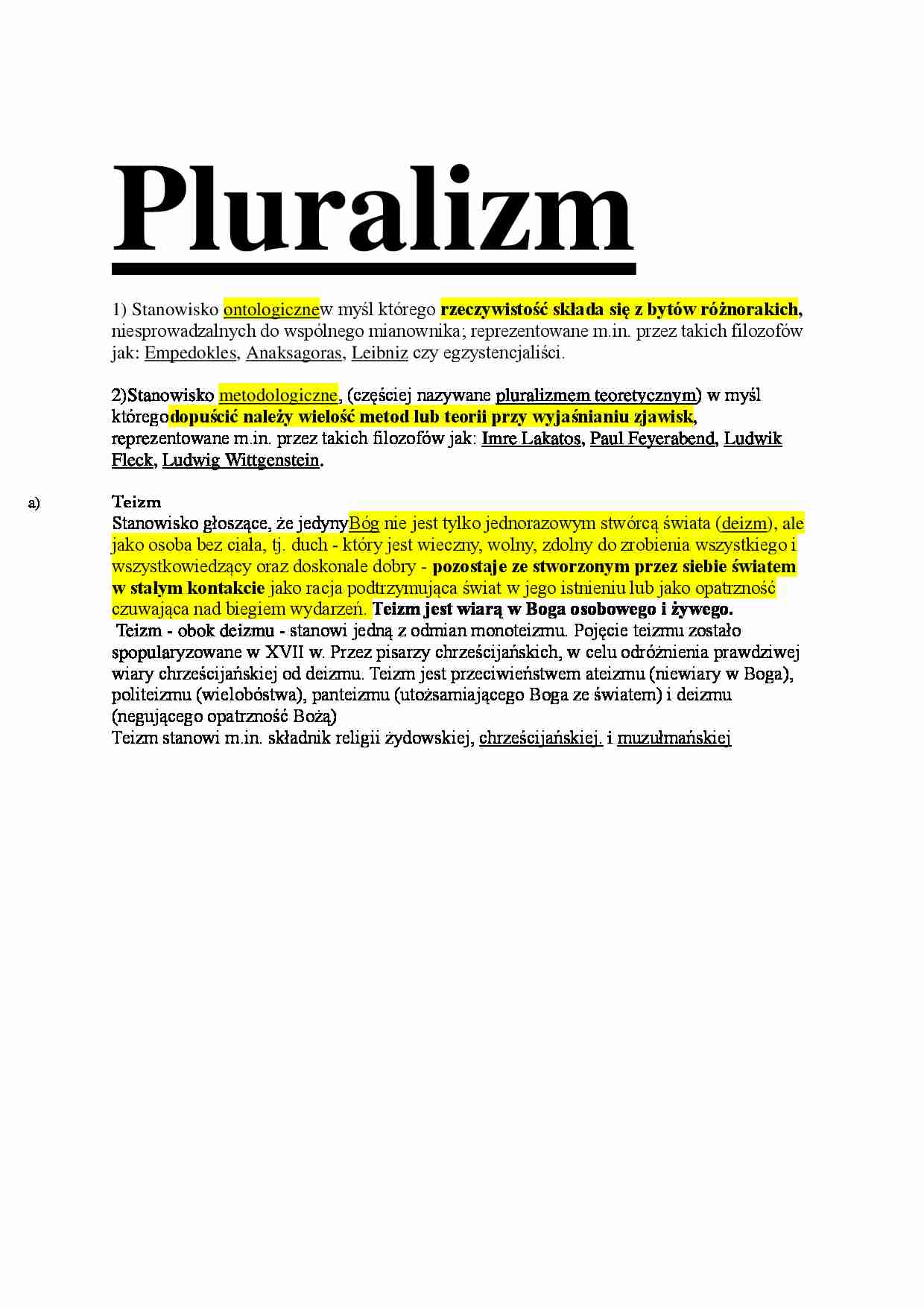 Pluralizm - strona 1