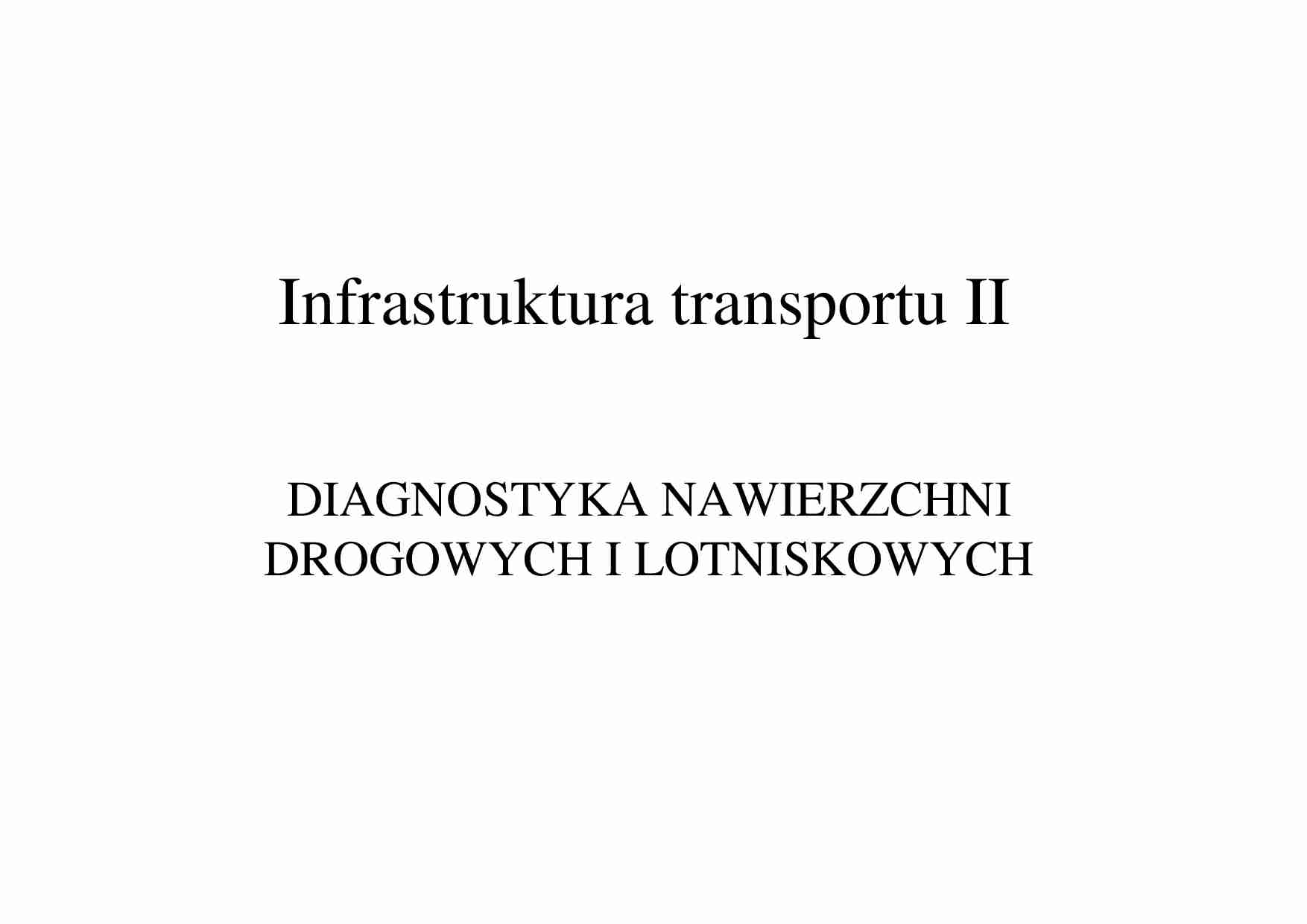 Infrastruktura transportu II  - strona 1