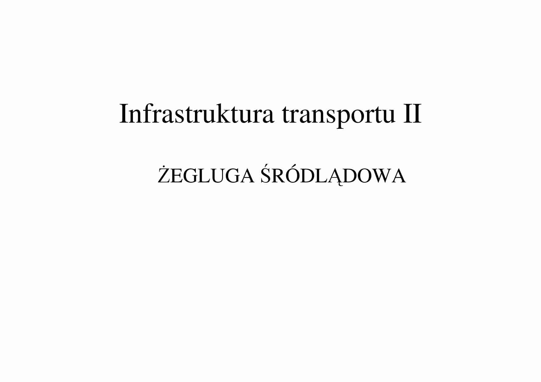 Infrastruktura transportu-żegluga śródlądowa - strona 1
