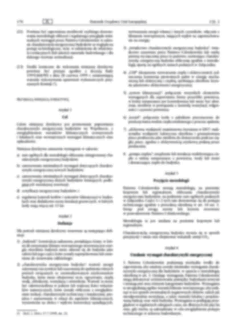 Charakterystyka energetyczna budynku - dyrektywa - strona 3