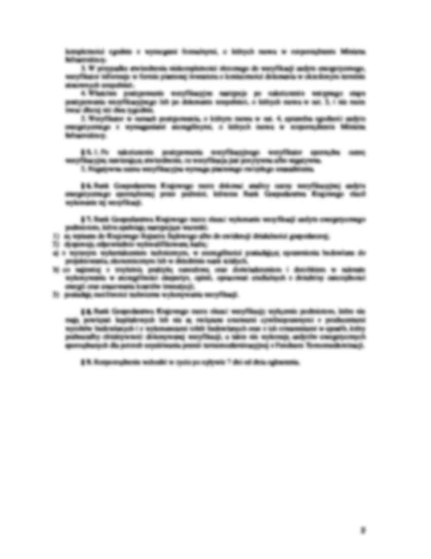 Weryfikacja audytu energetycznego - rozporządzenie Ministra - strona 2