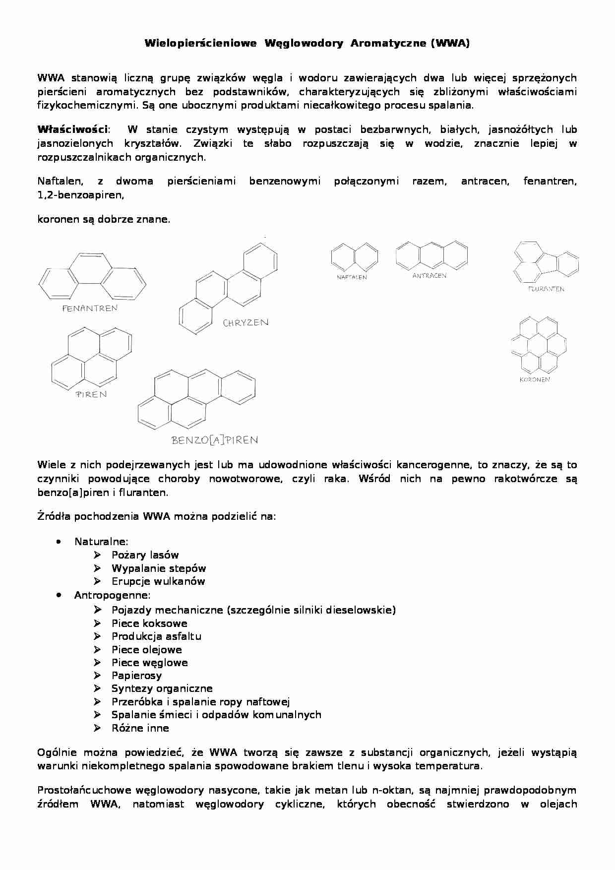 Wielopierścieniowe Węglowodory Aromatyczne - strona 1