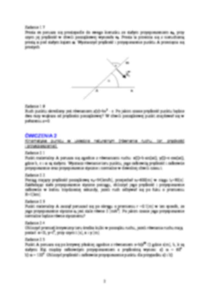 Kinematyka - Równanie toru punktu - strona 2