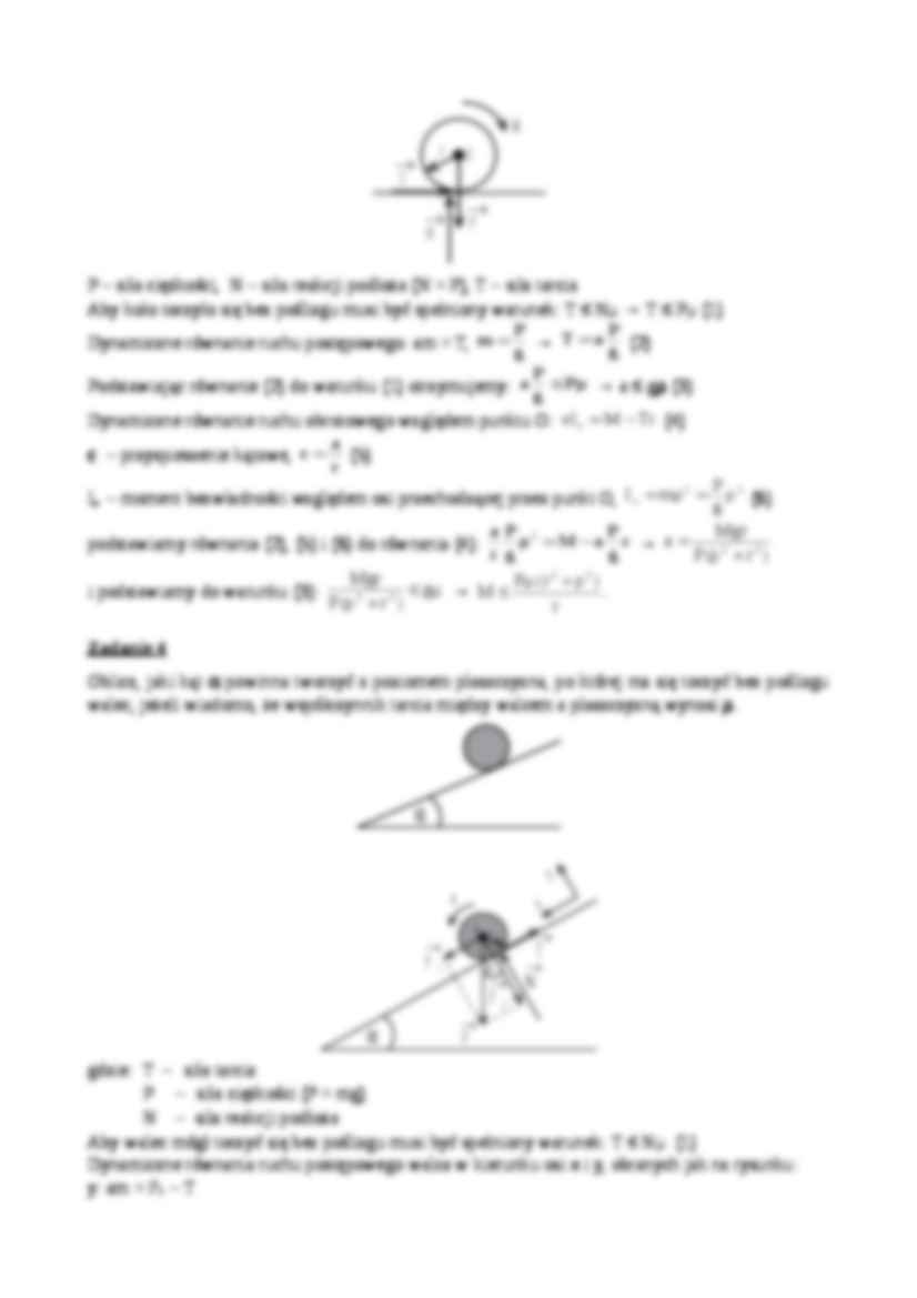 Dynamiczne równania ruchu ciała sztywnego - zadania - strona 3