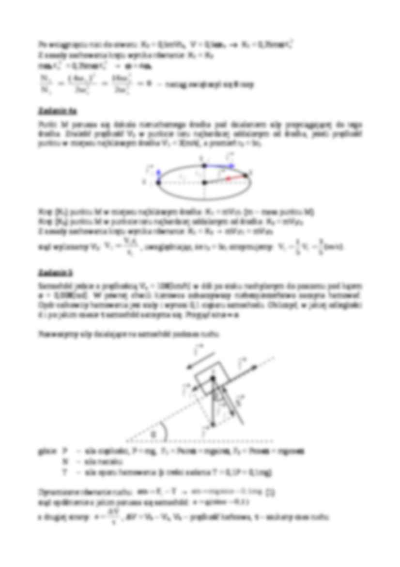 Zasady zmienności w dynamice punktu materialnego - zadania - strona 3