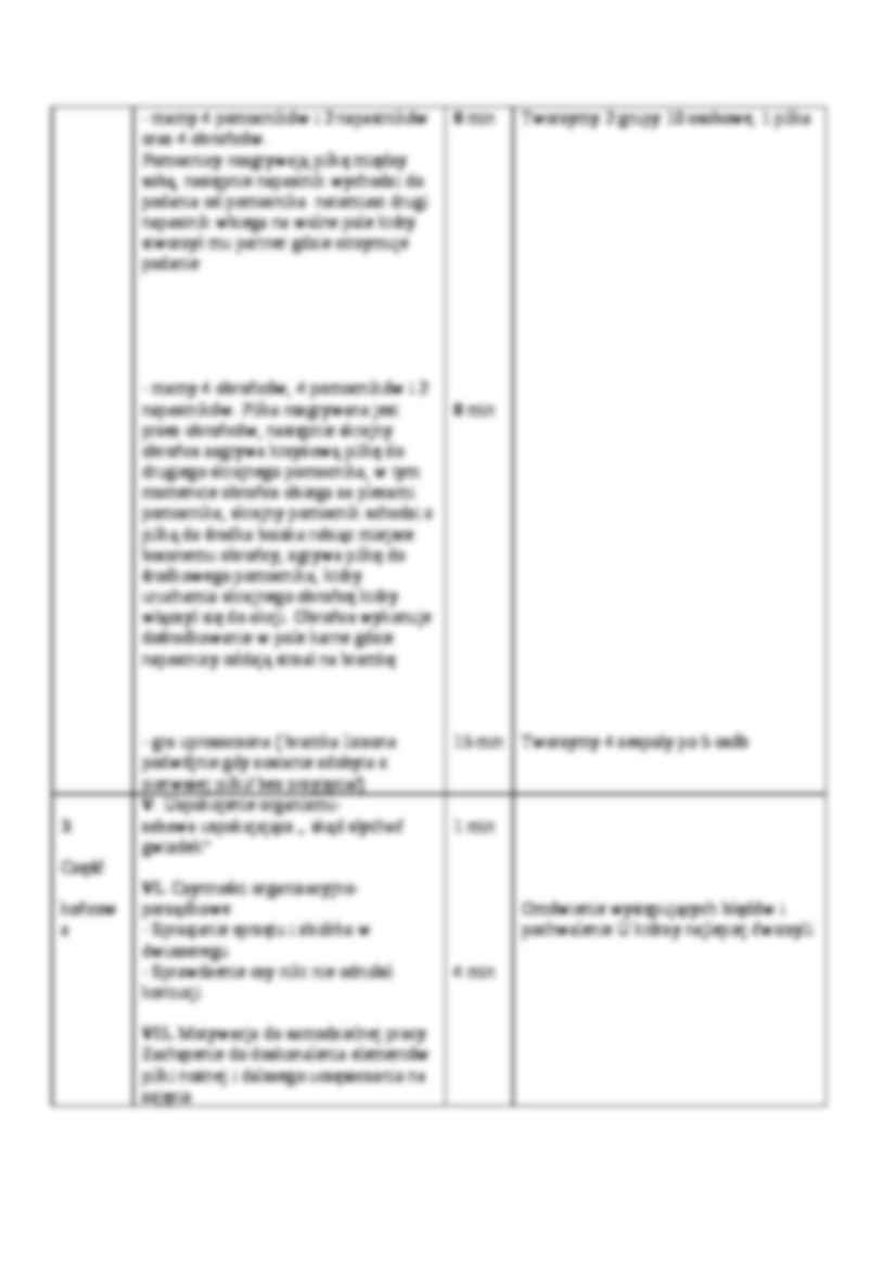 Konspekt lekcji-Schemat  akcji ofensywnych w systemie 1-4-4-2 - strona 3
