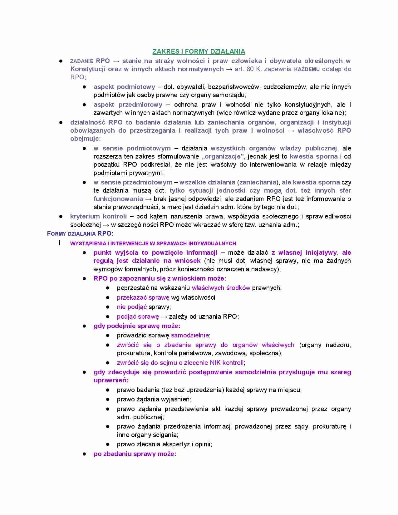 RPO - zakres i formy działania - strona 1