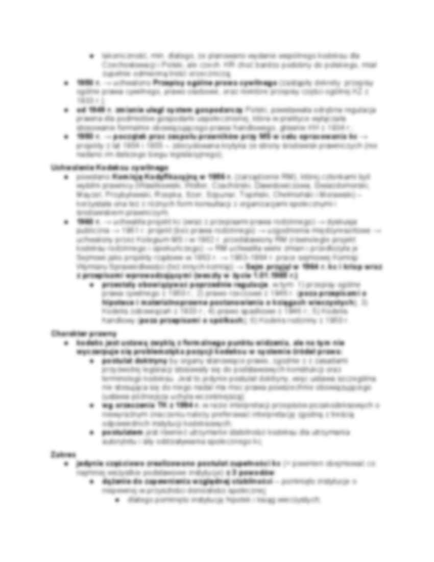 Unifikacja i kodyfikacja prawa cywilnego w Polsce - strona 3