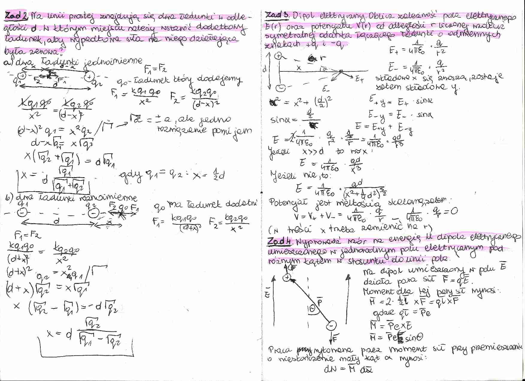 Fizyka - zadania i rozwiązania - strona 1