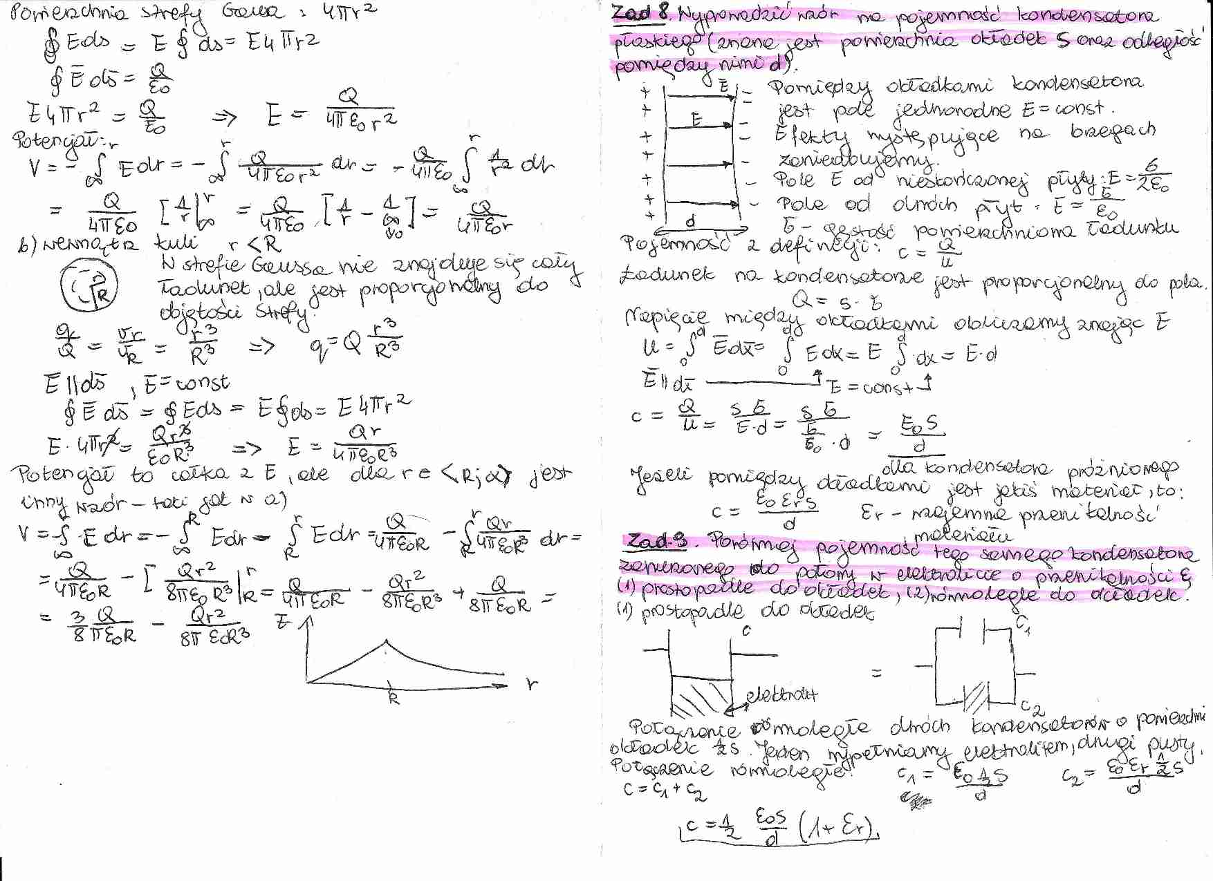 Fizyka - zadania i rozwiązania - prawo Kirchoffa - strona 1