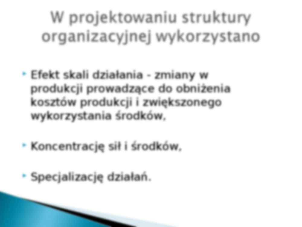 projekt struktury organizacyjnej zrestrukturyzowanego przedsiębiorstwa - strona 3