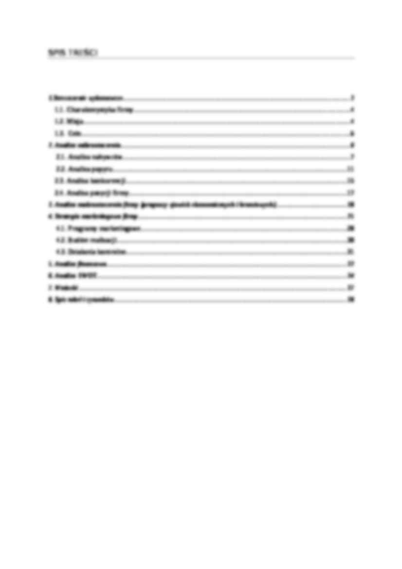 Analiza ekonomiczna - Autosalon TOYOTA - strona 2