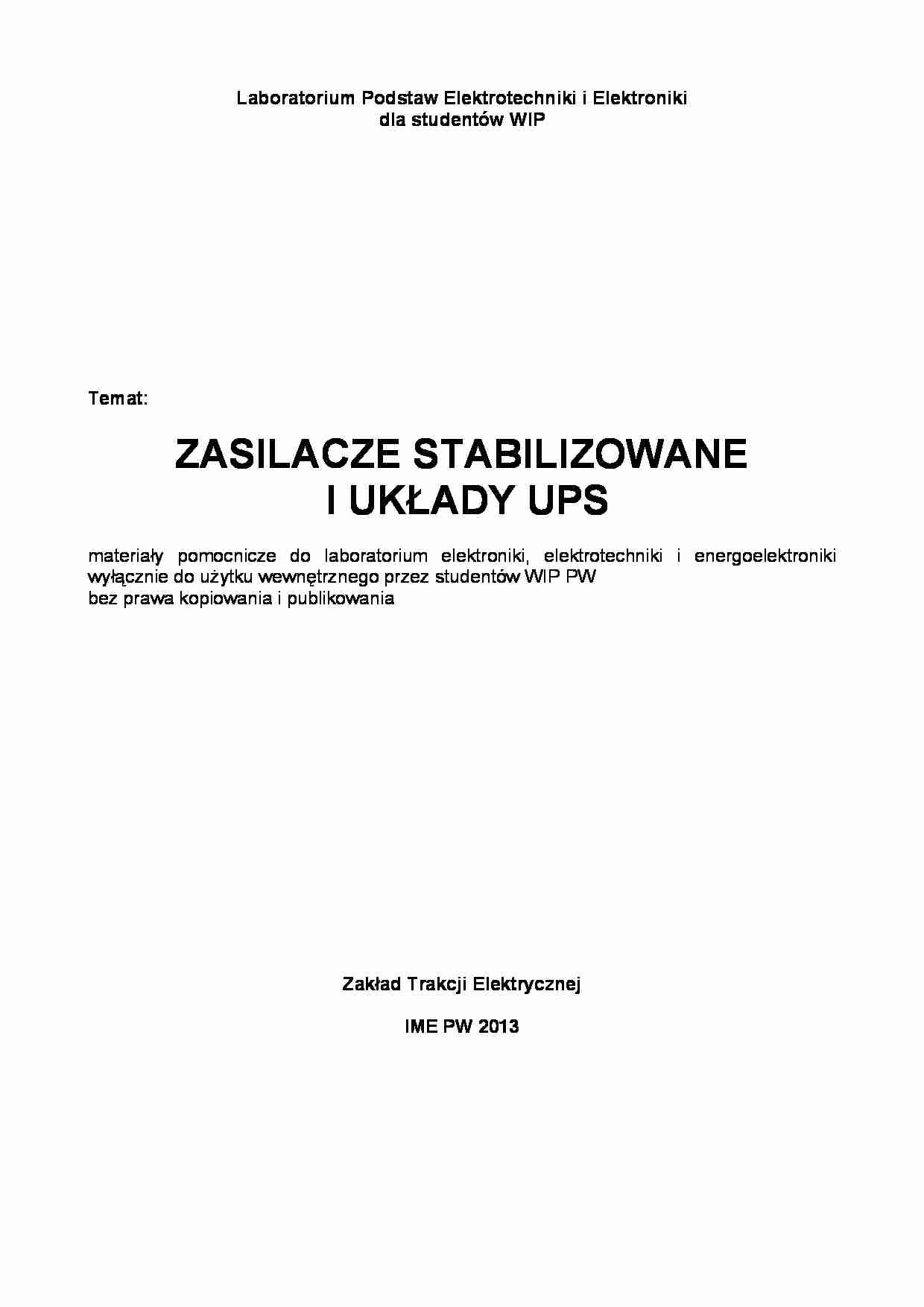 stabilizatory i UPS - strona 1