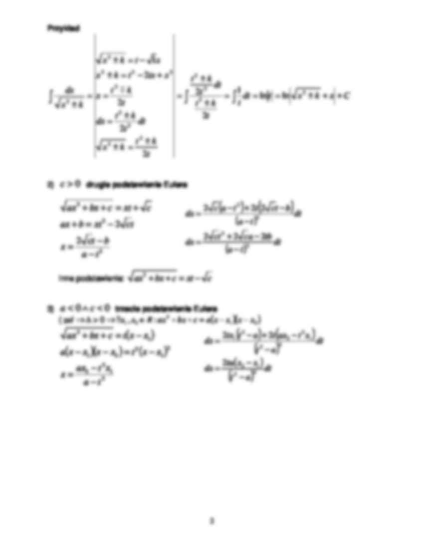 Całkowanie funkcji niewymiernych - Funkcja wymierna - strona 2