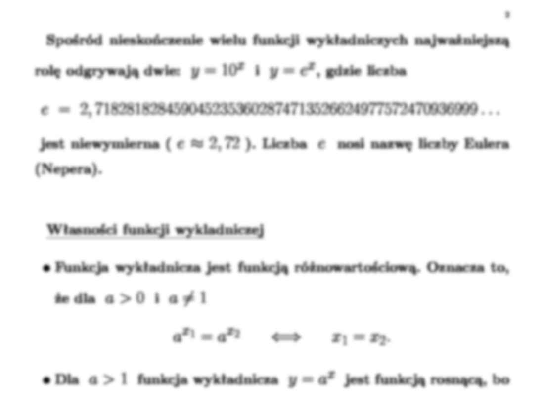 Matematyka - funkcja wykładnicza - strona 2