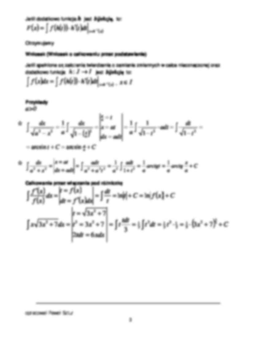 Matematyka - metody całkowania - strona 2