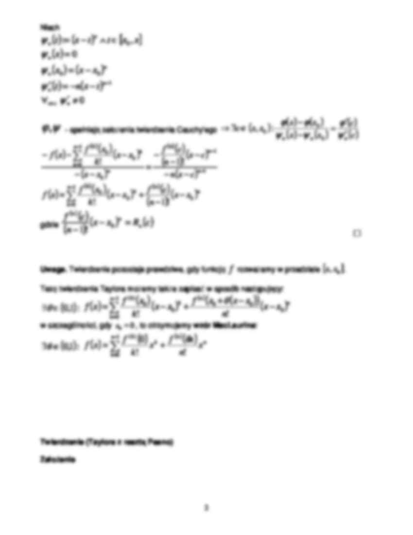 Matematyka - twierdzenie Taylora - strona 2