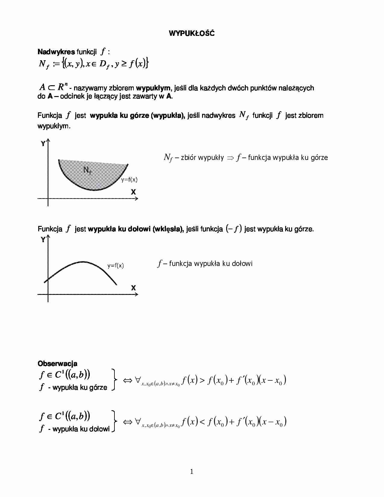 Wypukłość w matematyce - strona 1