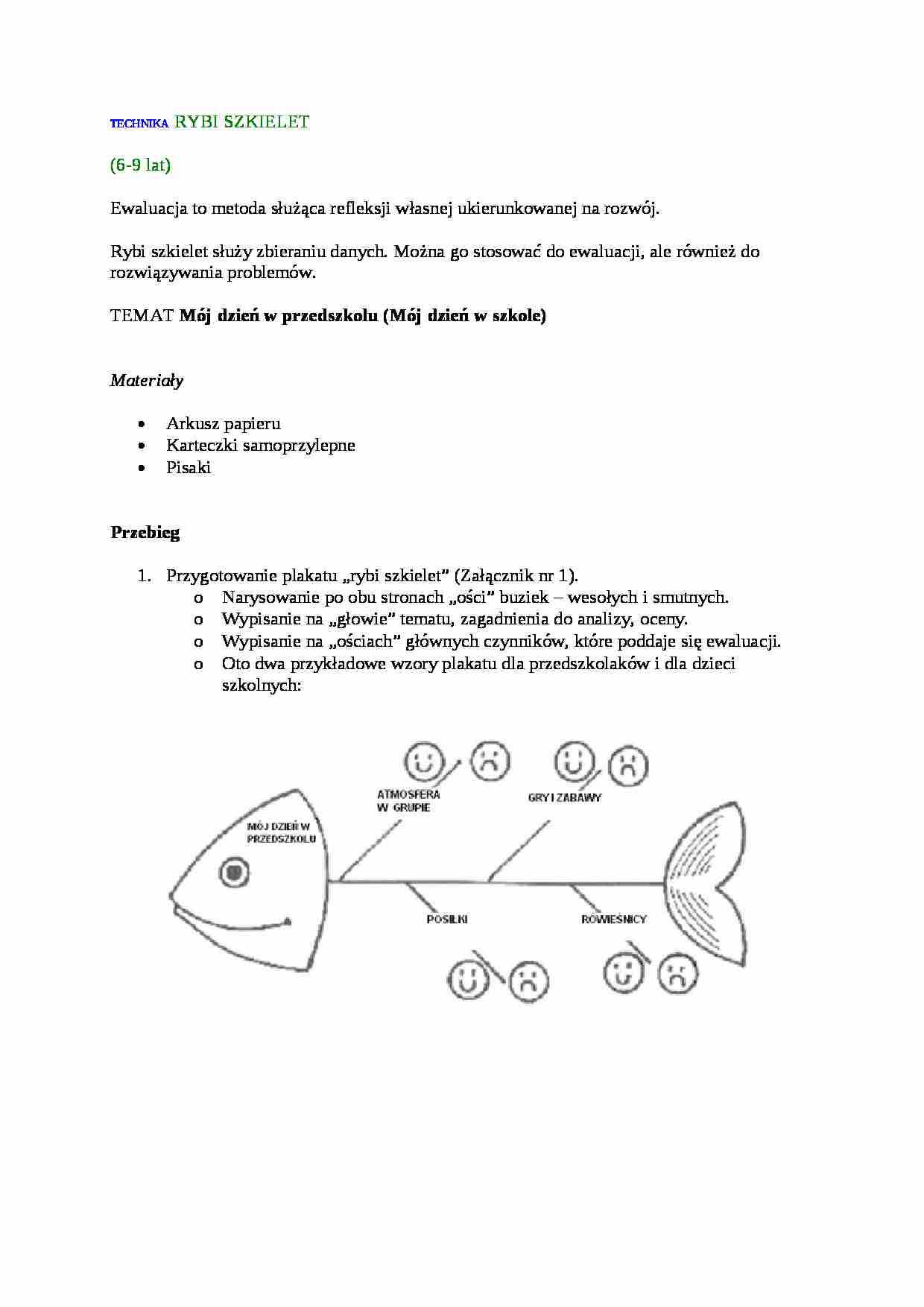 Nauczanie - technika rybi szkielet  - strona 1