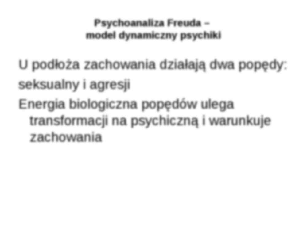 Psychoanaliza - Freuda i jej rozwój - strona 2
