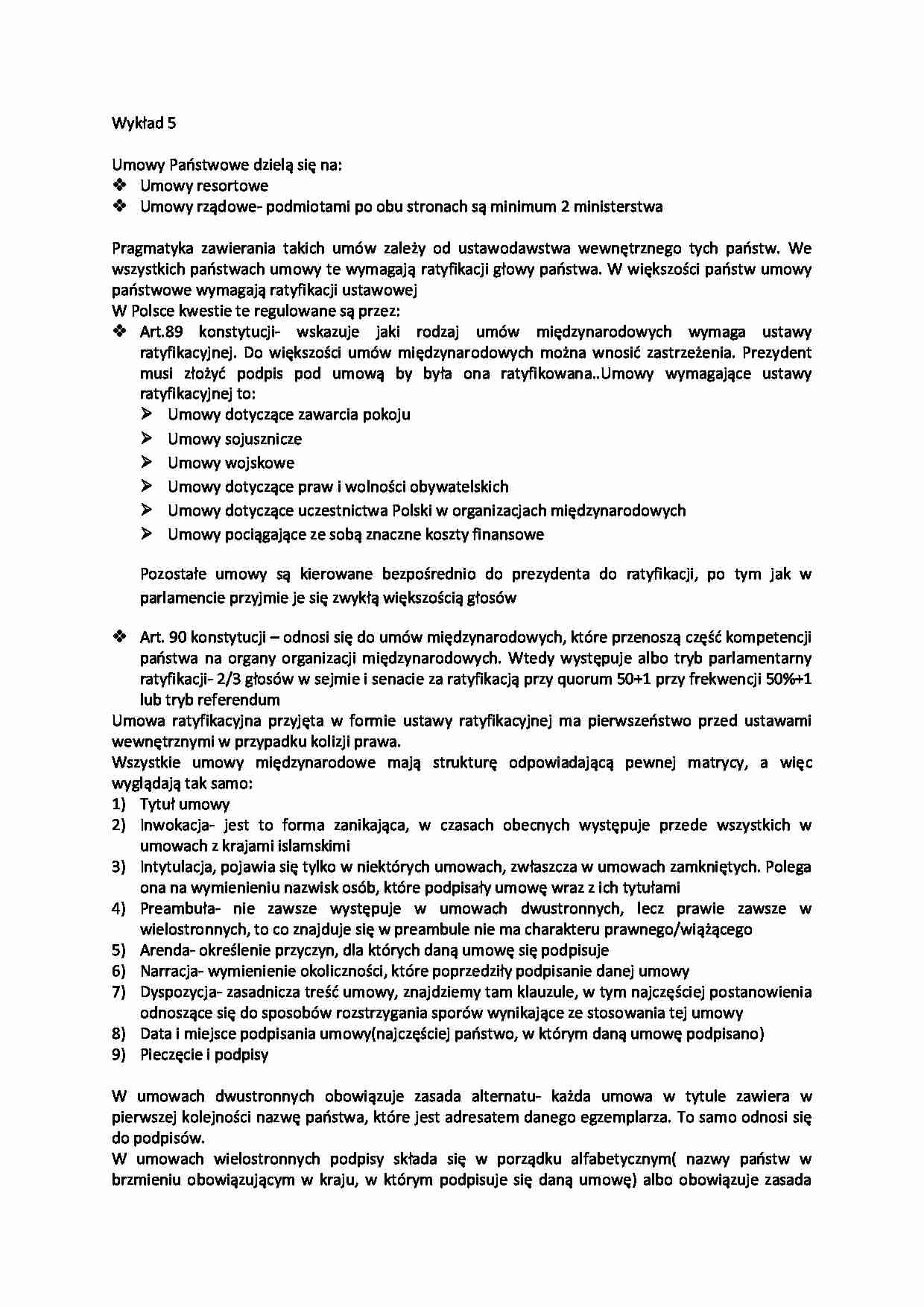 Umowy Państwowe - charakterystyka - strona 1