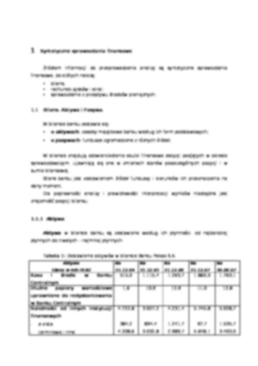 Analiza finansowa Pekao S.A - wskaźniki - strona 3