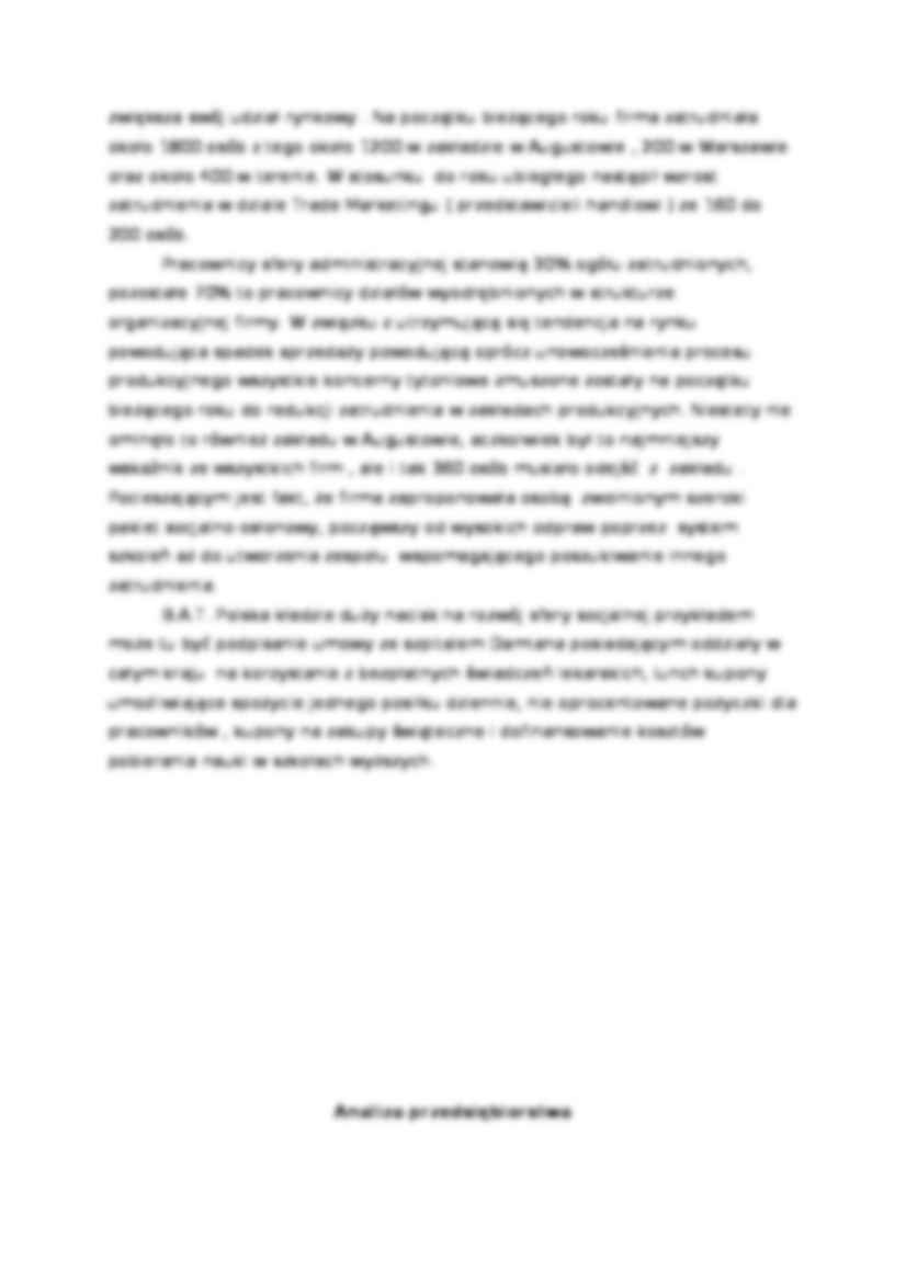 Analiza strategiczna firmy BATIG - Zarządzanie przedsiębiorstwem - strona 2