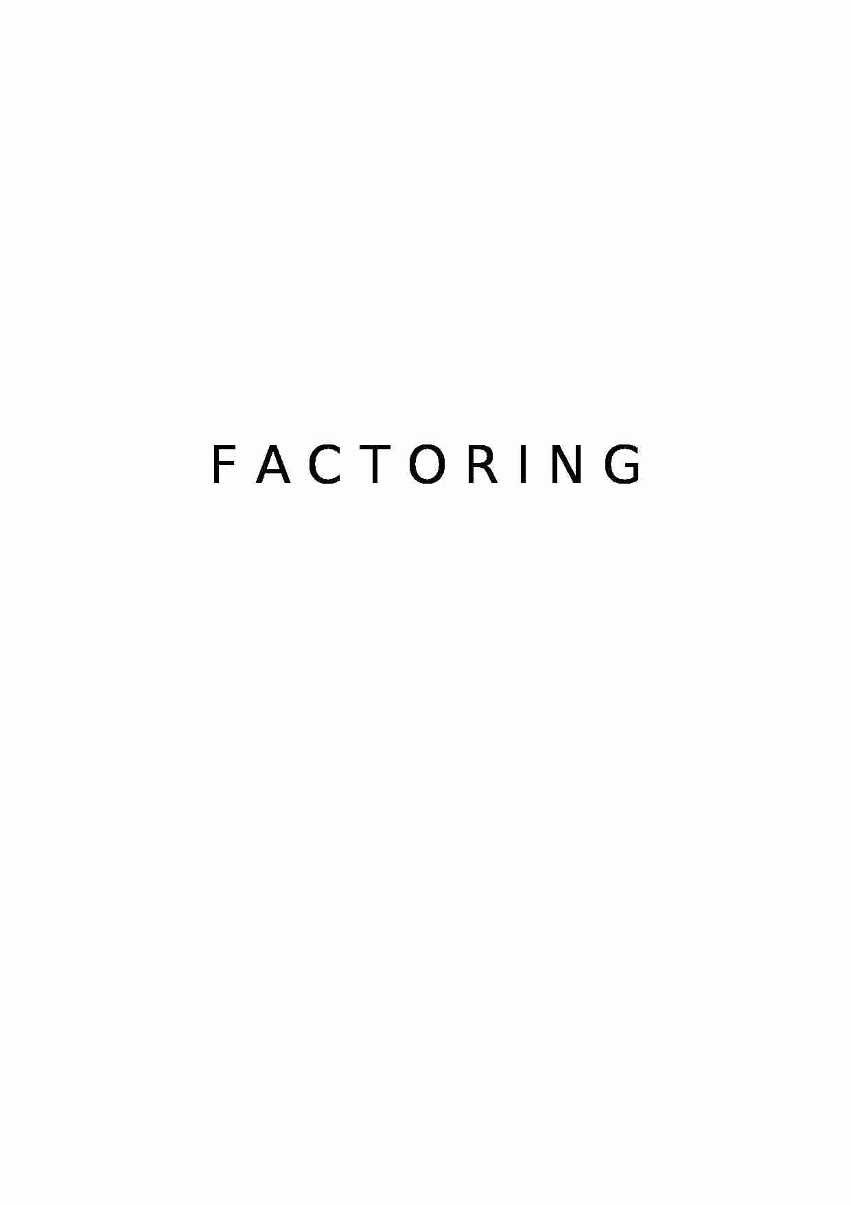 Faktoring - strona 1