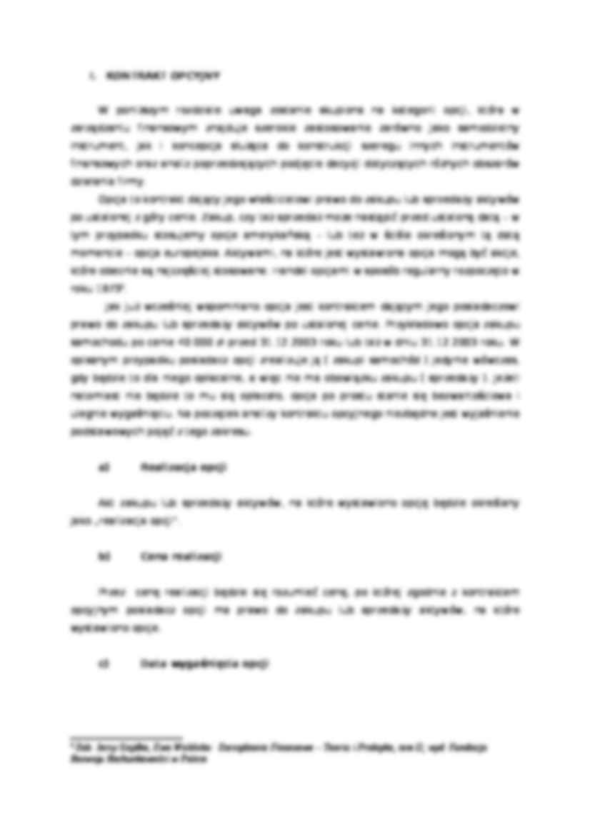 Instrumenty pochodne - Kontrakt opcyjny - strona 3