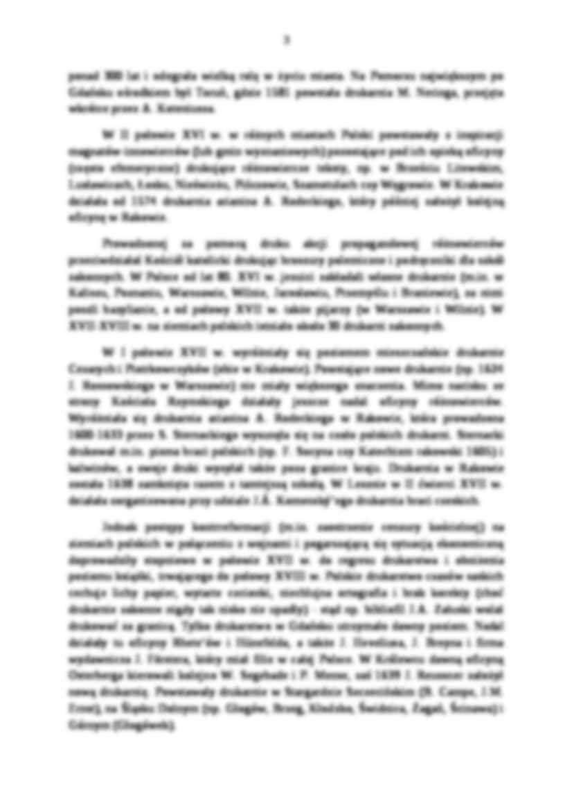 Rozwój drukarstwa w XVI, XVII i XVIII wieku - strona 3
