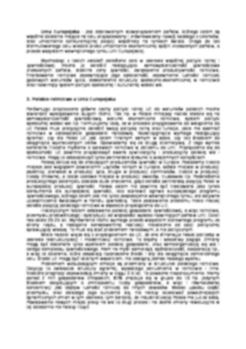 Polskie rolnictwa a integracja europejska - strona 3