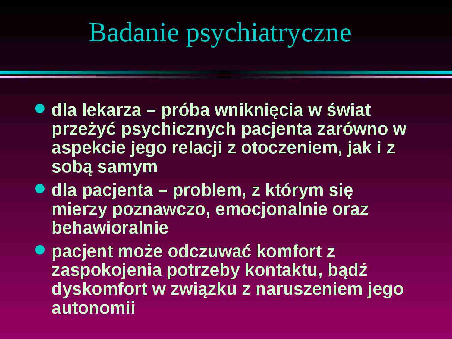 Badanie psychiatryczne - strona 1