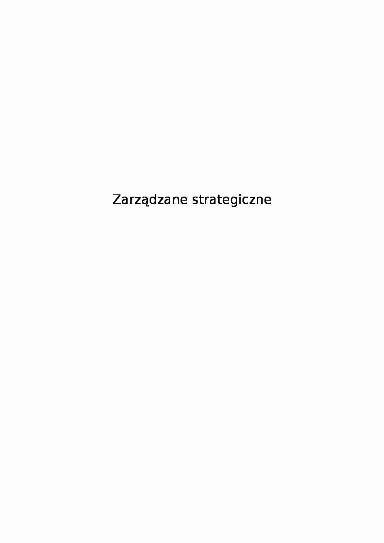 Zarządzane strategiczne - strona 1