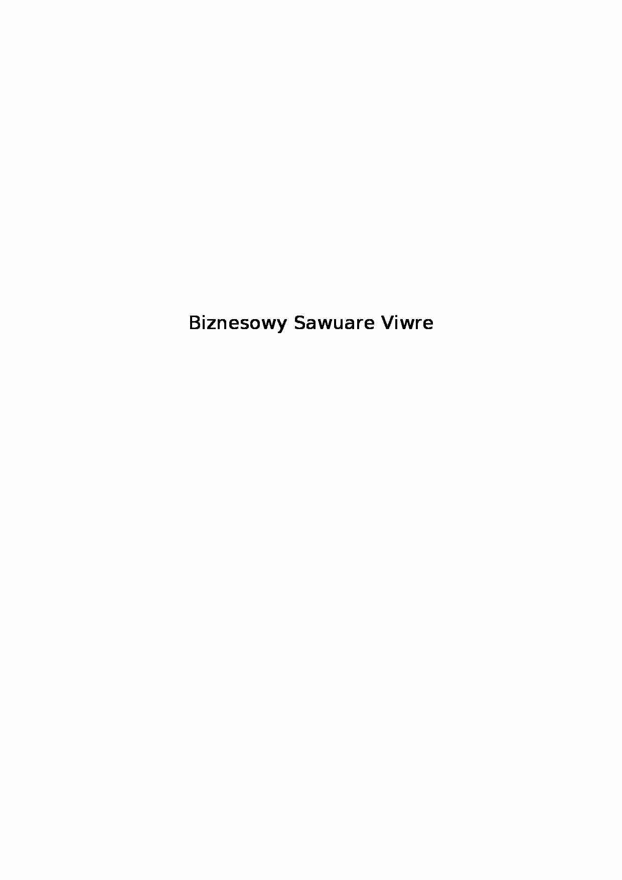 Biznesowy Sawuare Viwre - przykłady zachowania się - strona 1
