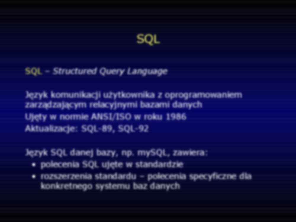 Bazy danych - notatki z SQL - strona 2