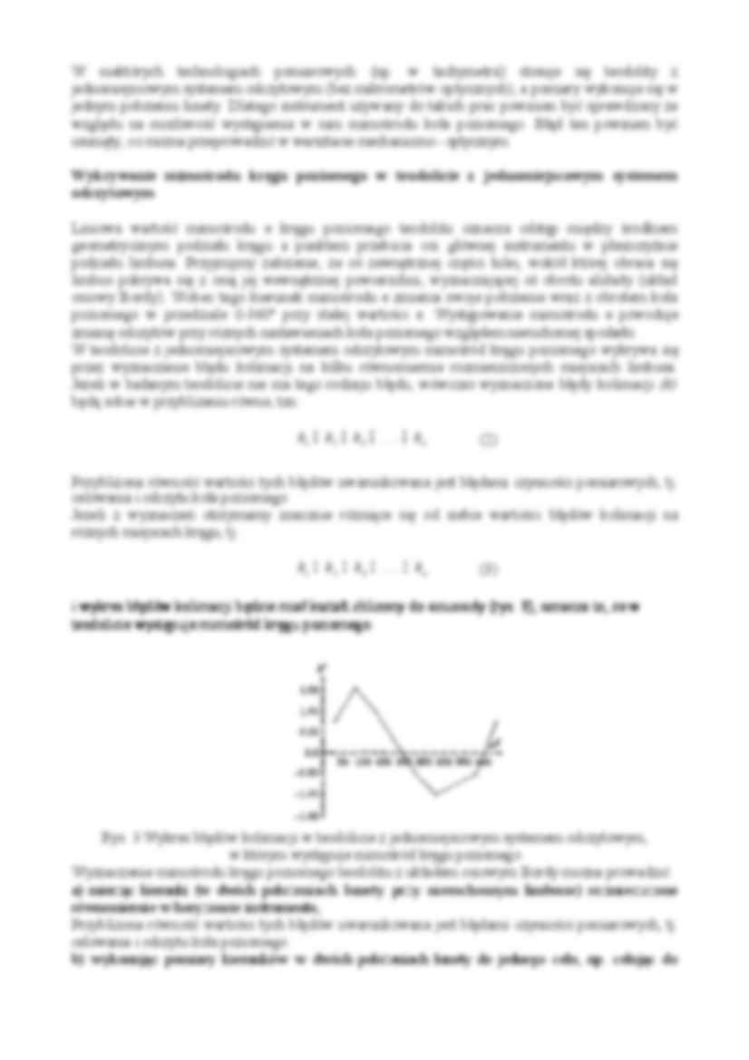 Badanie mimośrodu limbusa teodolitu względem alidady - strona 3