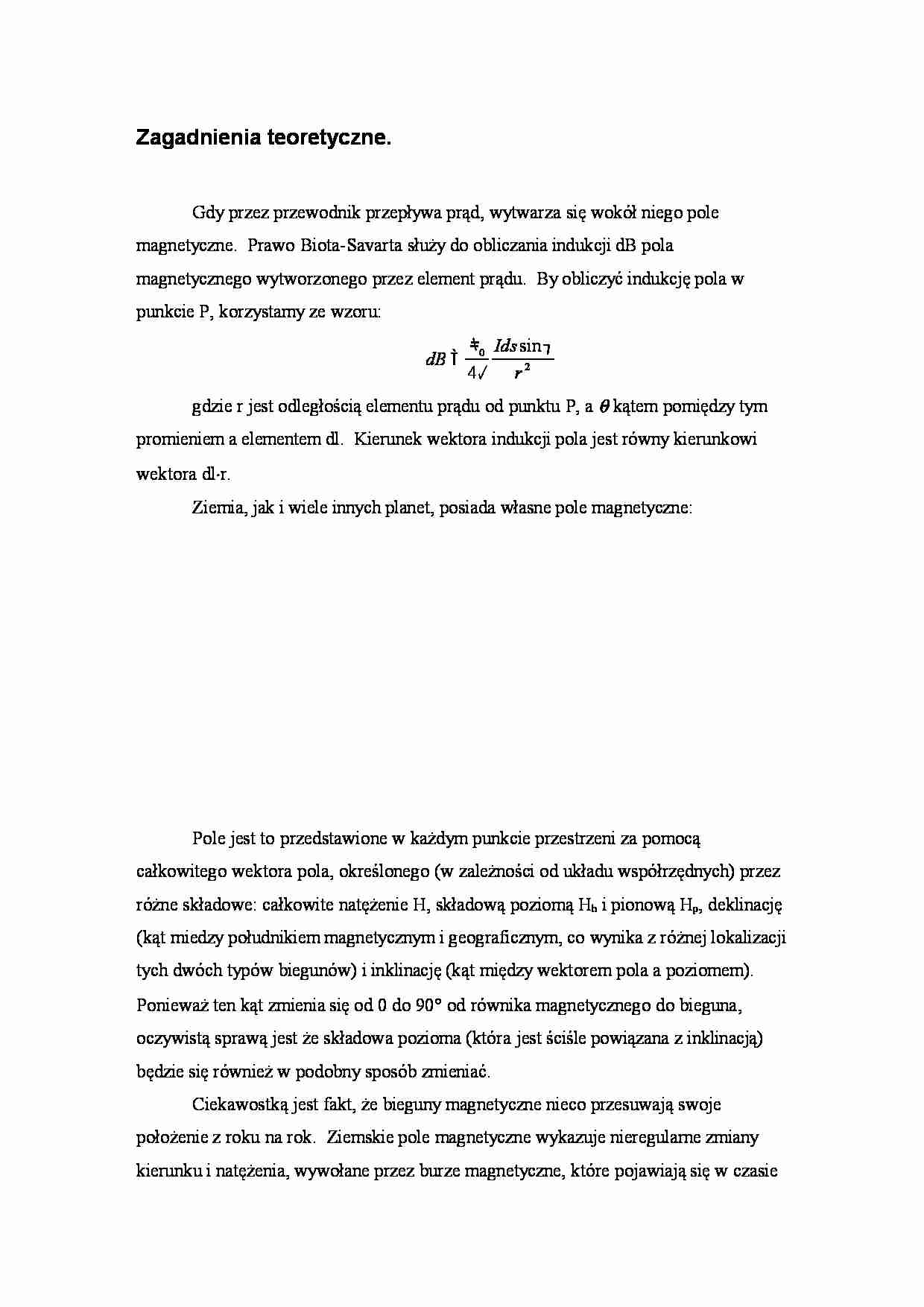 Busola - Prawo Biota-Savarta - strona 1
