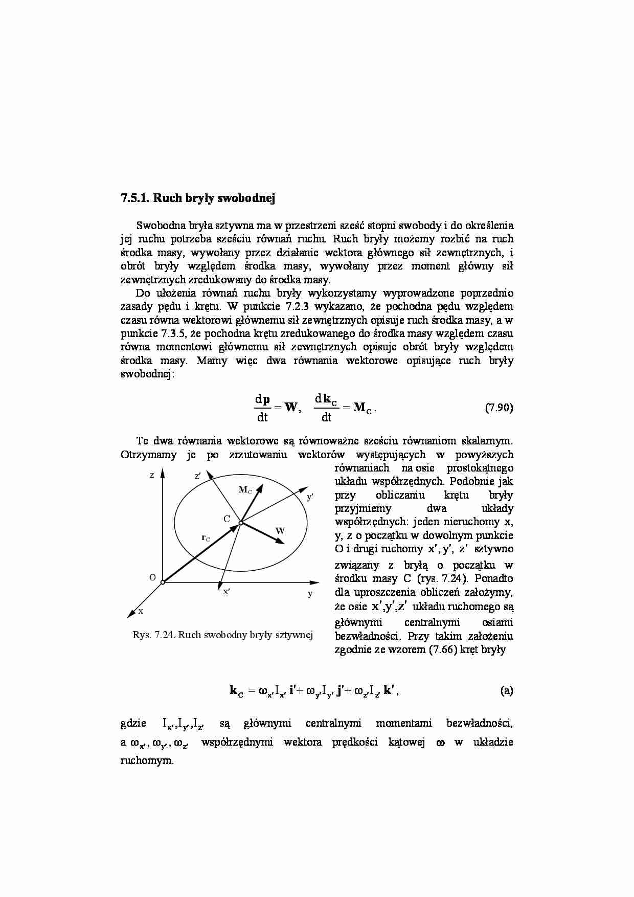 Równanie bryły sztywnej - strona 1