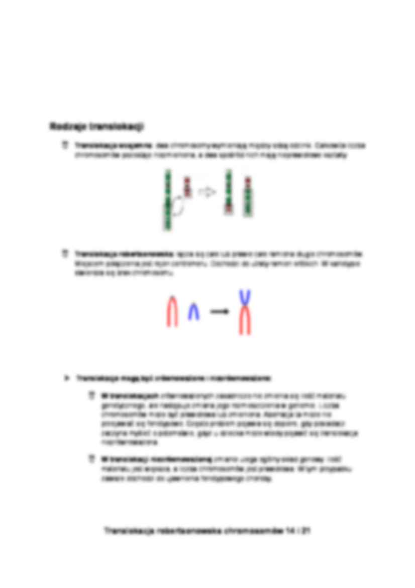 Referat o aberacjach chromosomowych - strona 2