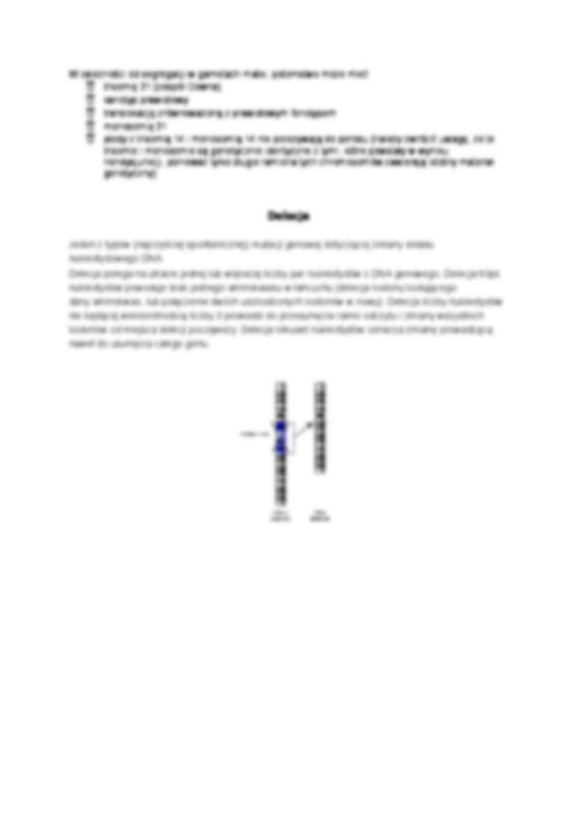 Referat o aberacjach chromosomowych - strona 3