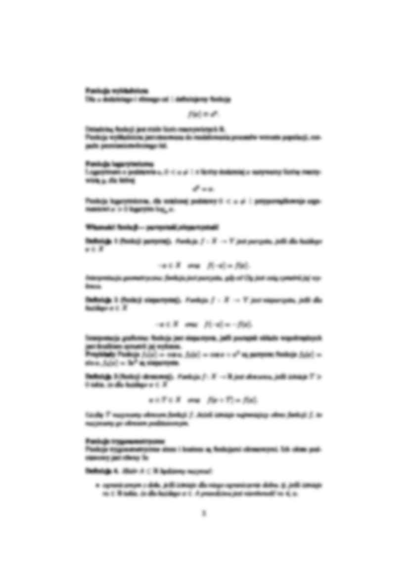 Funkcje - wielomianowa, wykładnicza, logarytmiczna - strona 2